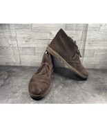 Clarks Originals Desert Chukka Ankle Boots Men 10.5M Shoes Brown Lace Up... - $51.36 CAD