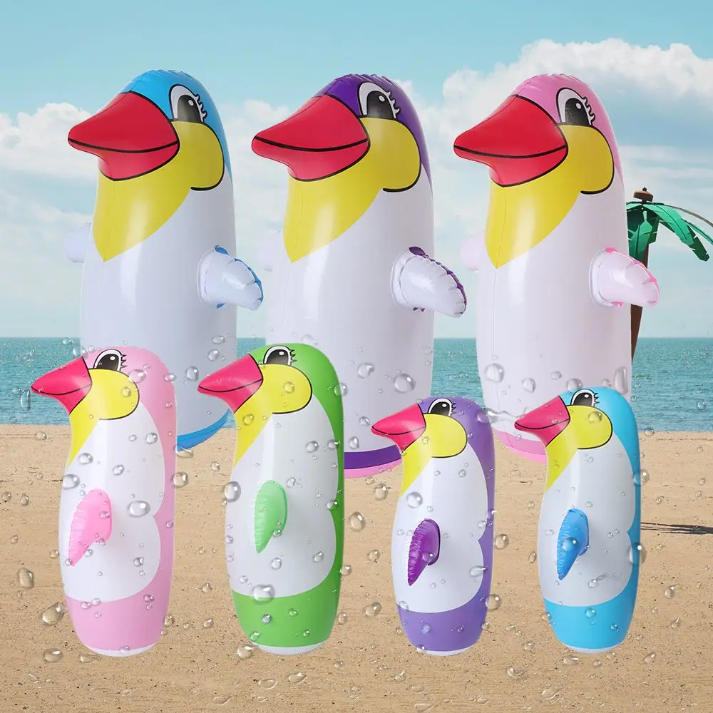 2Pcs PVC Water Play Swimming Pool 36cm/45cm/70cm Inflatable Penguin Tumbler Toys - £10.60 GBP+