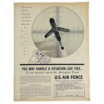 Vtg 1960 Air Force Recruitment Ad Advertising Aerospace Tactical Missile... - $9.10 CAD