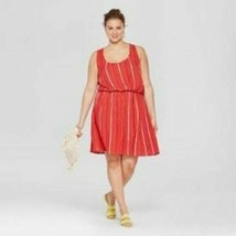 Womens Plus Size Stripped Sundress By Xhilaration 4XL Red New with tags - £11.18 GBP