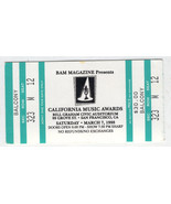 CALIFORNIA MUSIC AWARDS TICKET STUB 1998 BAM MAGAZINE SAN FRANCISCO BILL... - $13.37 CAD