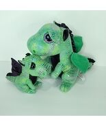 Lot Of 2 Cinder Ty Beanie Boos Dragon 9in Baby 6in Shimmer Plush Stuffed... - $22.76