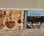 Lot of 2 Kohl&#39;s Cares CDs: Live From Las Vegas, Songs of the Season 2001 - £6.71 GBP