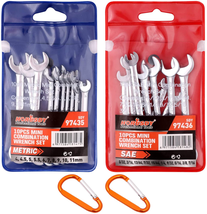 HORUSDY 20-Piece Mini Wrench Set, Small Wrench Set, Metric and SAE Mini ... - £19.98 GBP