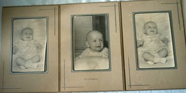 Sweet Smiling Baby Girl 3 Pictures P&amp;L Robbins Portrait 1930s - £5.46 GBP