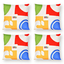 18 x 18 Inch Inches Square Throw Pillows with Removable and Washable Vel... - £48.97 GBP