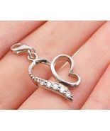 925 Sterling Silver  Vintage Petite Topaz Open Butterfly Motif Pendant  ... - $43.77