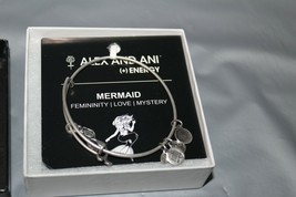 Alex And Ani + Energy Mermaid Femininity Silver Tone Charm Bracelet Jewe... - £19.54 GBP