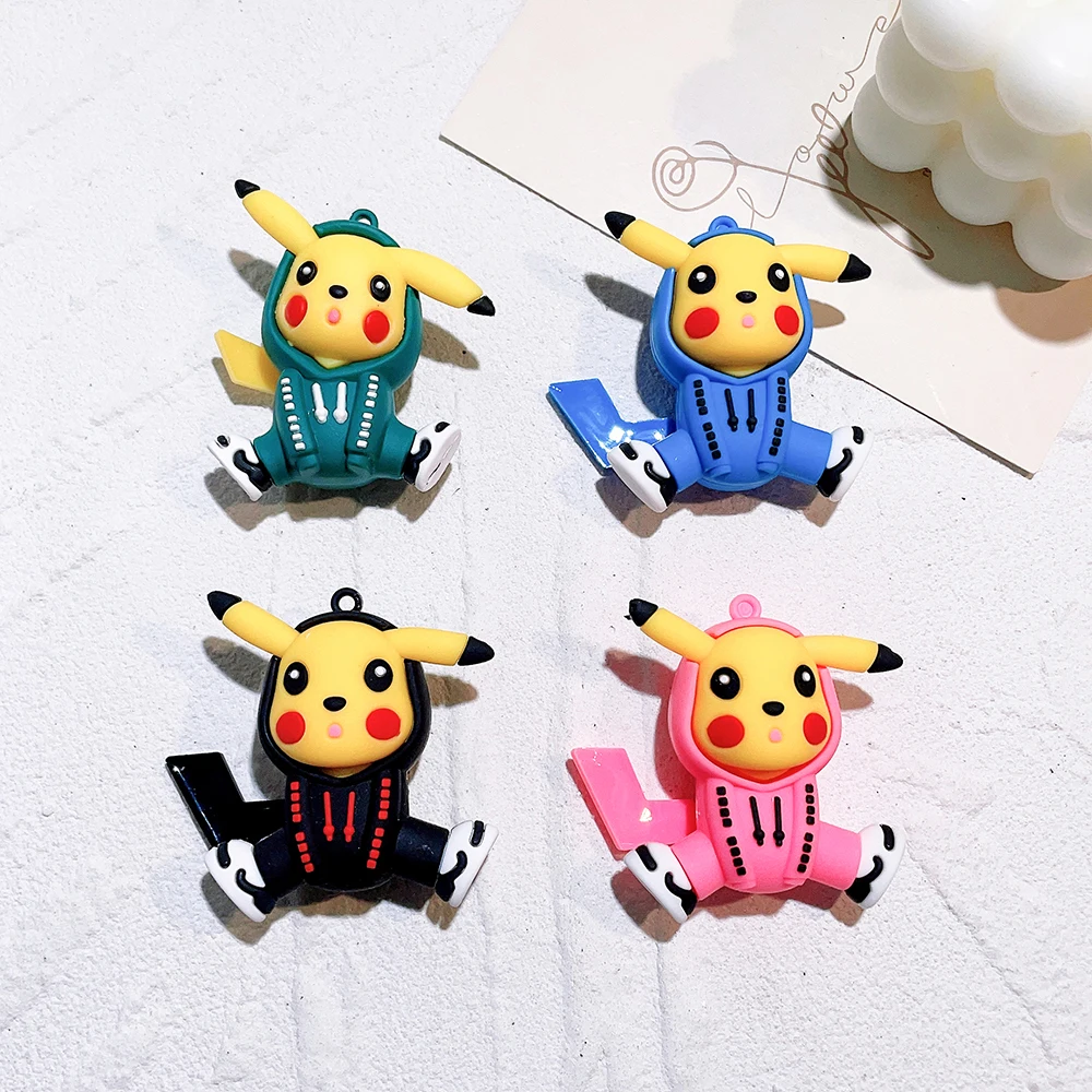 Anime Pokemon Accessories Pikachu Figure Toys Silicone Pendant Car Backpack - £9.58 GBP