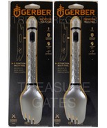(2 Pack) Gerber Devour Multi Fork &amp; 6 Function Multi Tool Silver,T6 Alum... - $34.97 CAD