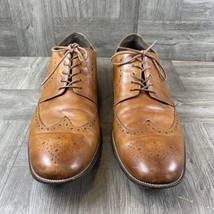 Cole Haan Shoes Men’s Size 13 C24116 Brown Leather Benton Wingtip Oxford... - £18.54 GBP