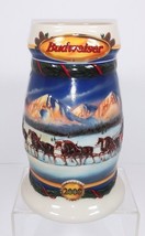 Budweiser Vintage 2000 Holiday in The Mountains Beer Stein Mug Ceramarte CS416  - £17.69 GBP
