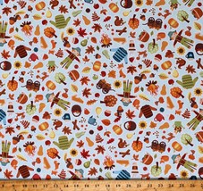 Cotton Fall Sweater Weather Autumn in the Air Fabric Print by the Yard D514.52 - £10.32 GBP