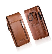 Genuine Leather Phone Holster for Belt iPhone 14 13 - £73.28 GBP