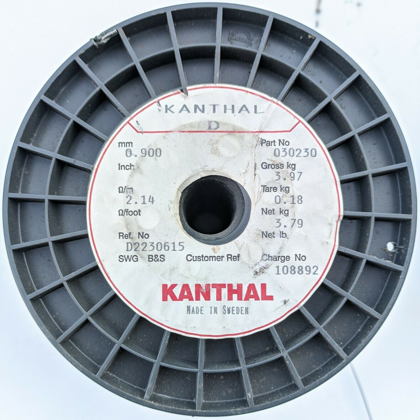0.90mm 19 AWG, 2.14Ω/m, Genuine Kanthal D Resistance Wire 3/4/5m - $2.00+