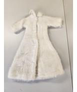 Vintage Handmade Doll Clothes Outfit for doll 11.5in White Faux Fur Coat - £7.18 GBP