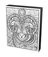 Primitives by Kathy Aries Ram Colorable Wall Art - Zodiac Color a Sign - £9.89 GBP