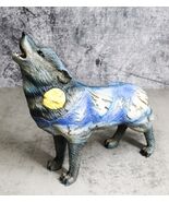 Moon Mountain Native Tribal Howling Wolf Totem Spirit Figurine Collectio... - $474.37 MXN