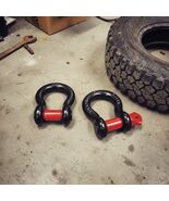 2-Pack 1/2&quot; D-Ring Shackles, 12 Ton (26,455 lbs) Break Strength with 5/8... - $26.56 CAD