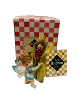My Little Kitchen Fairies figurine Enesco fairy pixie elf Corn Cob Thanksgiving - £75.17 GBP