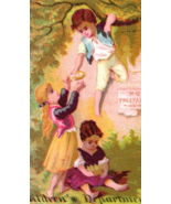 Children&#39;s Department -  Morris Gross Marble Hall Victorian Trade Card T... - €16,04 EUR