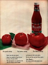 1963  Vintage Hunt&#39;s Tomato Catsup Print Ad  Wall Decor Art FRAME THEM! ... - £19.27 GBP