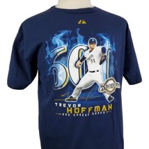 Milwaukee Brewers Trevor Hoffman 600 Saves T-Shirt Large MLB Padres Baseball - £14.06 GBP