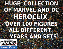 100+ HeroClix Figures Collection Lot Marvel DC Indy Yugioh TMNT LE Unique Random - £39.19 GBP