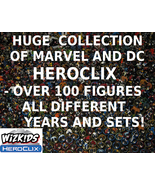 100+ HeroClix Figures Collection Lot Marvel DC Indy Yugioh TMNT LE Uniqu... - $49.85