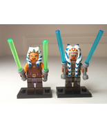 2 AHSOKA TANO Star Wars Minifigure +Stand The Clone Wars Rebels USA SELLER - $14.00
