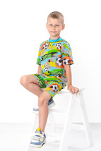 Boy’s Summer Set (T-Shirt + Shorts) – Breathable Knit, Colorful Print, S... - $29.99+