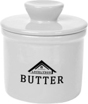 Butter Crock with Lid, French Butter Keeper to Leave 3.94&quot;L x 3.94&quot;W x 4... - $23.38 CAD