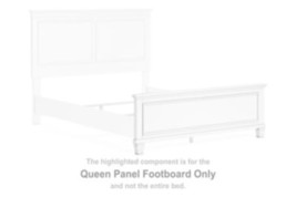 Fortman - White - Queen Panel Footboard - $2,073.69 MXN