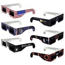 Solar Eclipse Glasses CE and ISO Certified Optical Quality Safe Shades (6 Pack) - £15.69 GBP