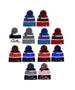 California Two Tone Warm Winter Cuffed Knit Hat Sport Pom Ski Beanie Cap... - $84.73