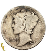 1921 Argent Mercury Dime 10C (Très Bon , VG État) - $77.12
