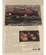 1985 Saab 9000 Car Vintage Print Ad Advertisement pa12 - $6.92