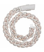 Miami Cuban Link Chain Necklace - 5A Cubic Zirconia Iced Out Hip Hop Cho... - $106.99+