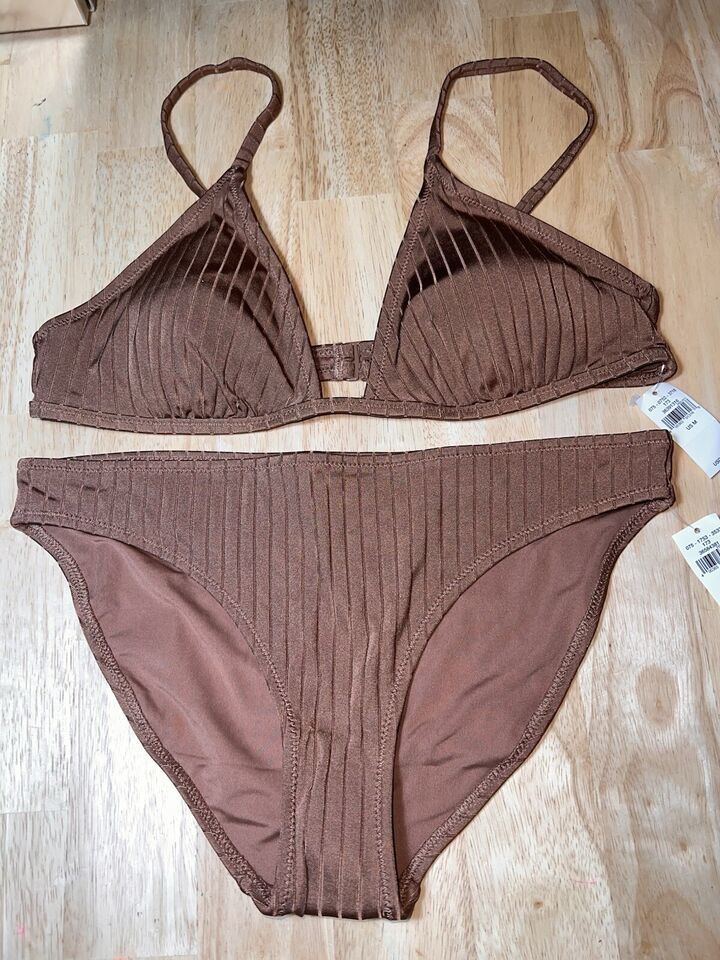 Medium Aerie Women’s 2 Piece Bikini Swimsuit In Brown BNWTS - $21.77