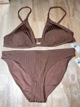 Medium Aerie Women’s 2 Piece Bikini Swimsuit In Brown BNWTS - $21.77