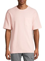 No Boundaries Men&#39;s Short Sleeve Thermal T-Shirt Pocket LARGE (42-44) Pink - £11.07 GBP