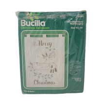 Bucilla Christmas Heirloom Candlewicking Wall Hanging Kit #82103 The Nat... - £11.86 GBP