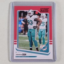 Ndamukong Suh #189 Miami Dolphins Eagles 2018 Score Red Parallel Variation - £6.29 GBP