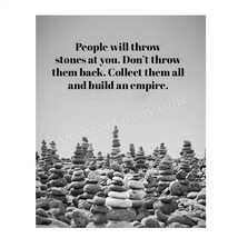 Stones To Build An Empire – Inspirational Wall Art – 8 X 10 Print Wall Art Ready - £22.51 GBP