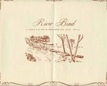 River Bend Placemat 2 1/2 Miles N E of Cary on Rawson Bridge Road Cary I... - £21.80 GBP