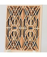 Modern Mandala Wood Wall Art – 5 Layer 3D Geometric Decor - $1,164.53 MXN
