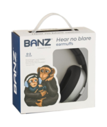 Banz Ear Muffs Mini 3+ Months to 2 Years Silver - £81.51 GBP