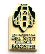 San Francisco Bay Girl Scout Council Booster Pin Golden Gate Bridge Them... - $240.91 MXN