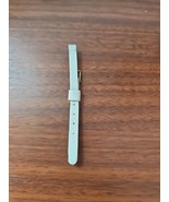vintage mid century 6 MM white leather watch strap gold buckle - €15,27 EUR