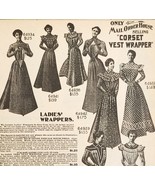 1900 Wrappers Corsets Women&#39;s Advertisement Victorian Sears Roebuck 5.25... - $28.07 CAD